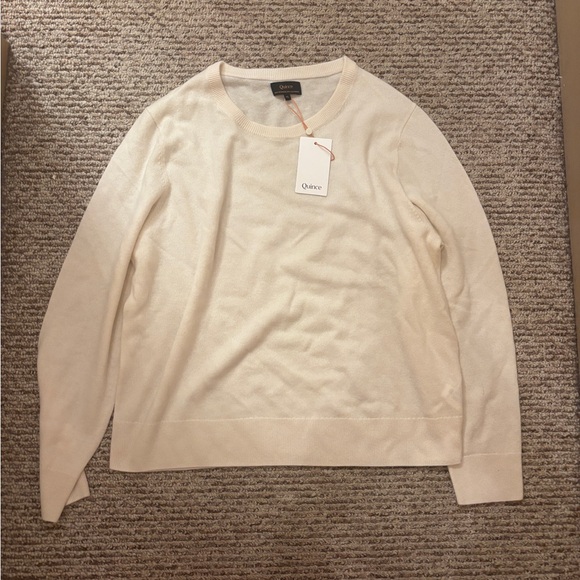 Quince Sweaters - Quince Women's Cream Crewneck Sweater